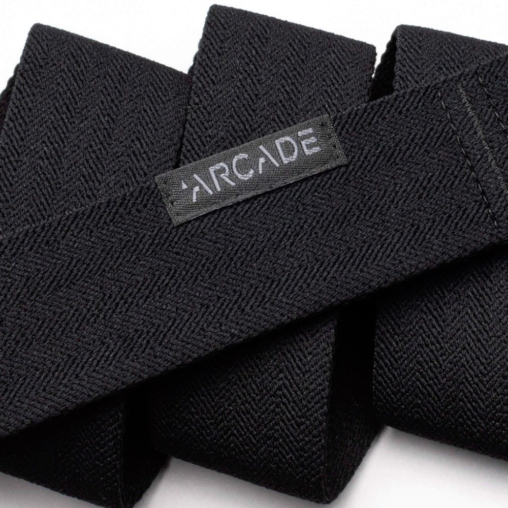 Ремень Arcade текстиль 110 см черный купить,NaN