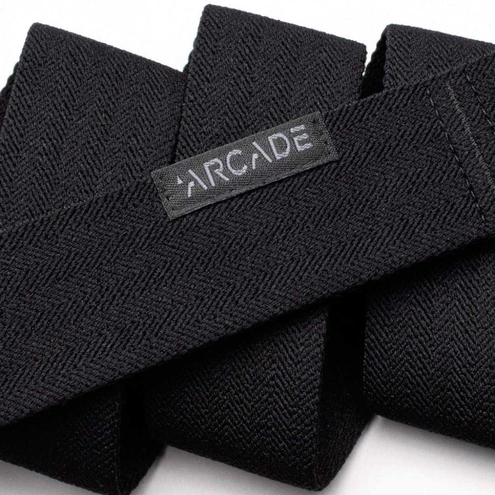 Ремень Arcade текстиль 110 см черный купить,NaN