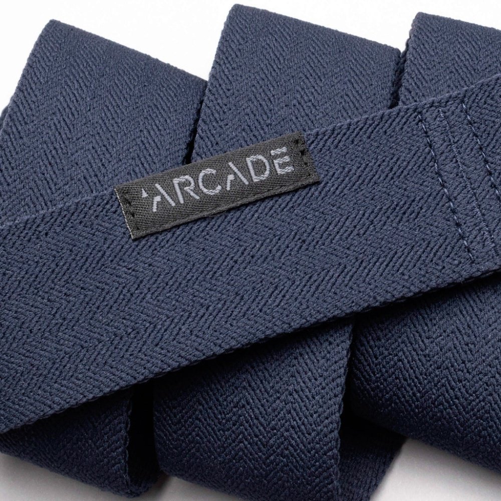 Ремень Arcade текстиль 110 см синий купить,NaN