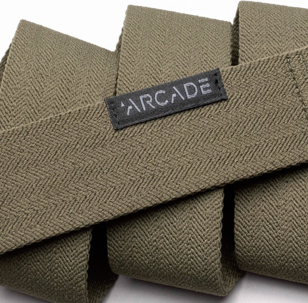Ремень Arcade текстиль 110 см зеленый купить,NaN