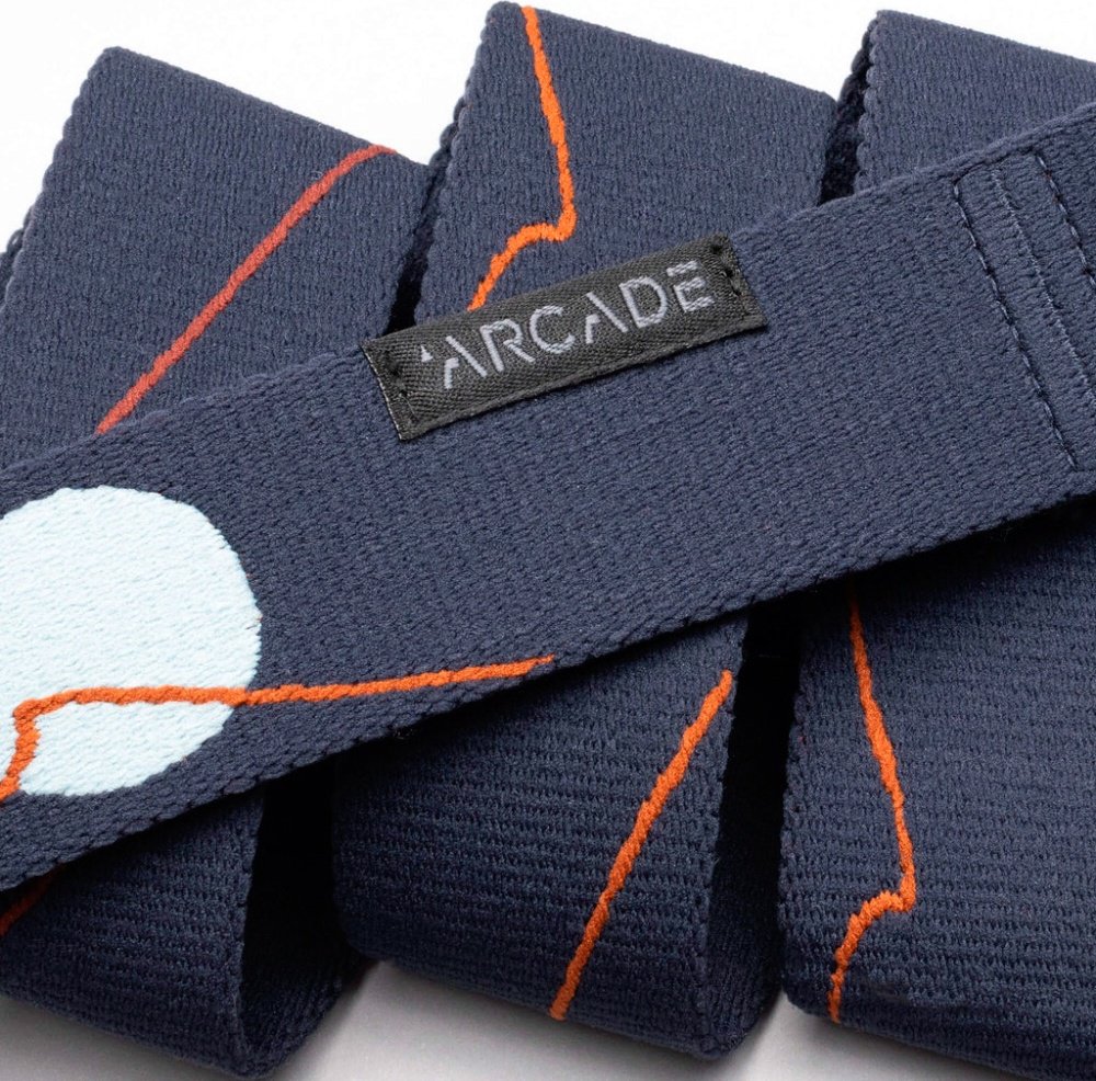 Ремень Arcade текстиль 110 см синий купить,NaN
