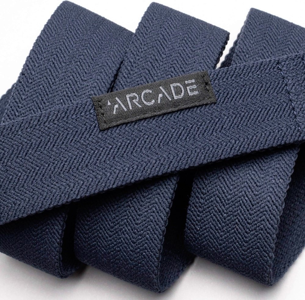 Ремень Arcade текстиль 110 см синий купить,NaN
