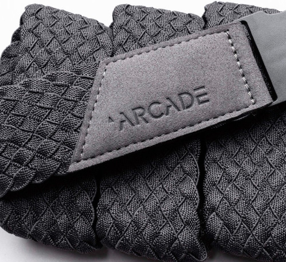 Ремень Arcade текстиль 110 см серый купить,NaN