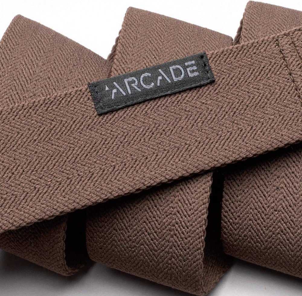 Ремень Arcade текстиль 110 см коричневый купить,NaN