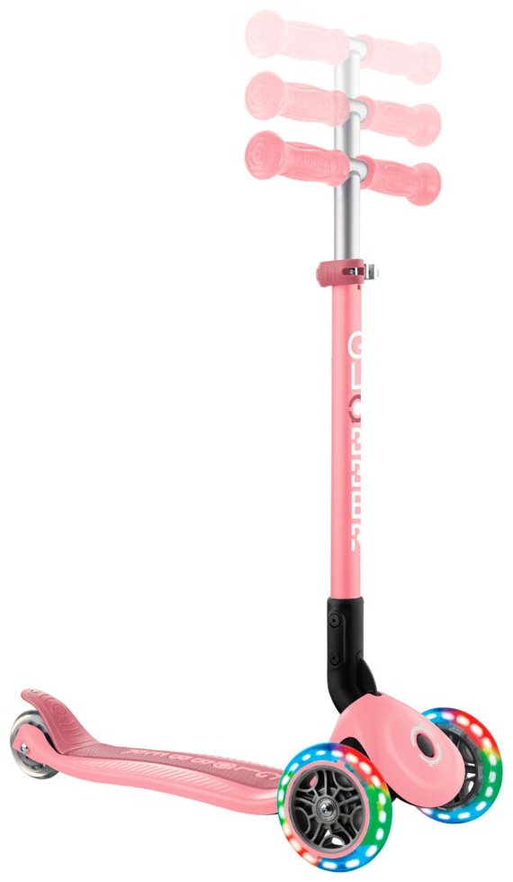 Самокат Globber Primo Foldable Lights, 432-211-3 розовый купить,NaN