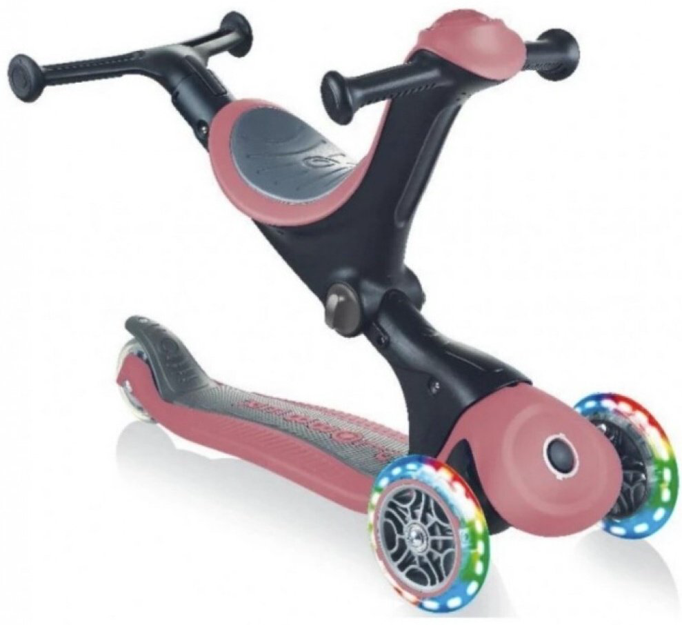 Самокат Globber Самокат трансформер Globber Go.Up Deluxe Lights розовый купить,NaN