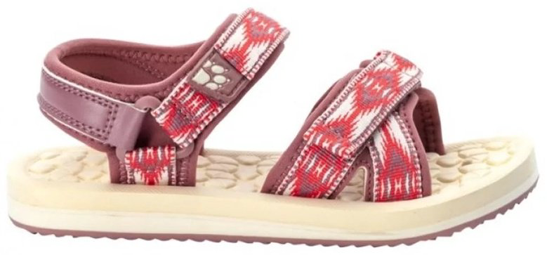 Сандалии Jack Wolfskin 4052971-2197 Children burgundy 31.5 купить,NaN