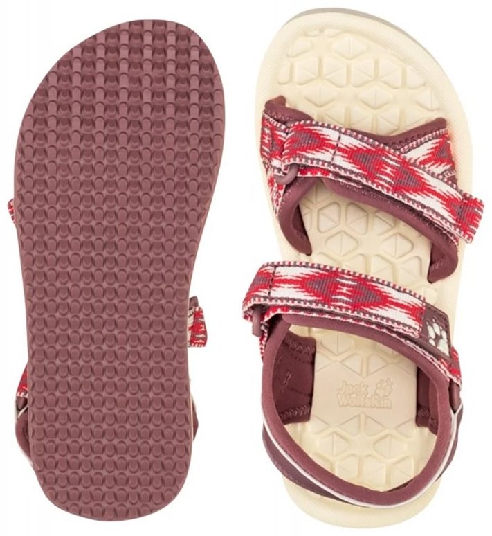 Сандалии Jack Wolfskin 4052971-2197 Children burgundy 28.5 купить,NaN