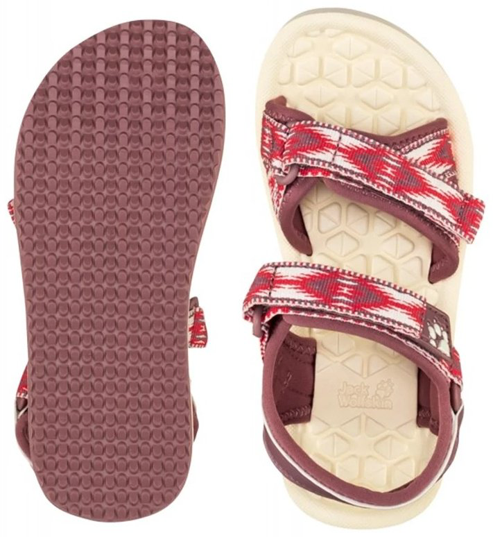 Сандалии Jack Wolfskin 4052971-2197 Children burgundy 31.5 купить,NaN