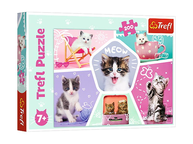 Пазл Trefl Кошачьи шалости 200 деталей купить,NaN