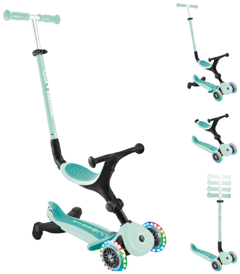 Самокат Globber Go.Up Active Lights 360 749-206 бирюзовый купить,NaN