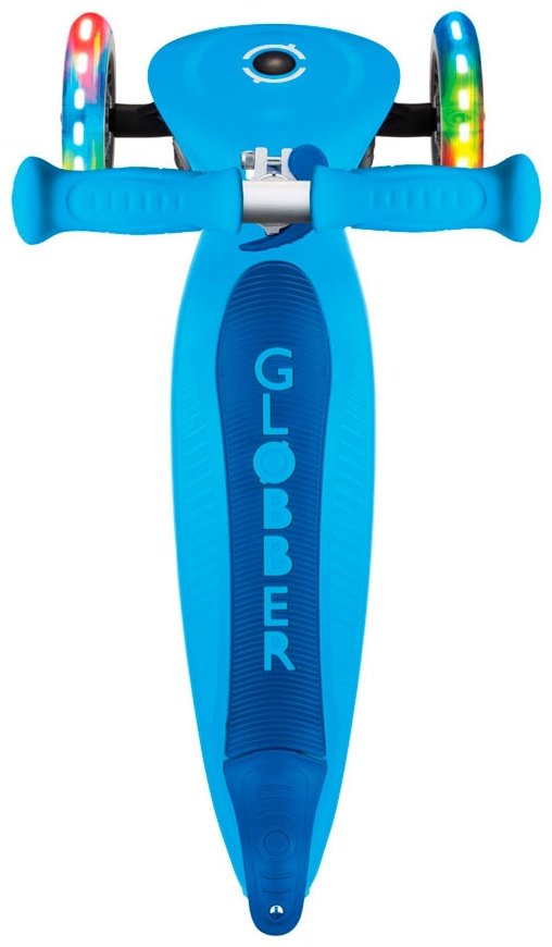 Самокат Globber Primo Foldable Lights, 432-101-3 голубой купить,NaN
