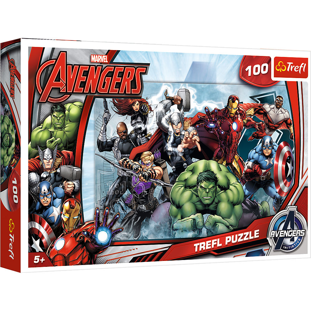 Пазл Trefl Marvel В атаку 100 деталей купить,NaN