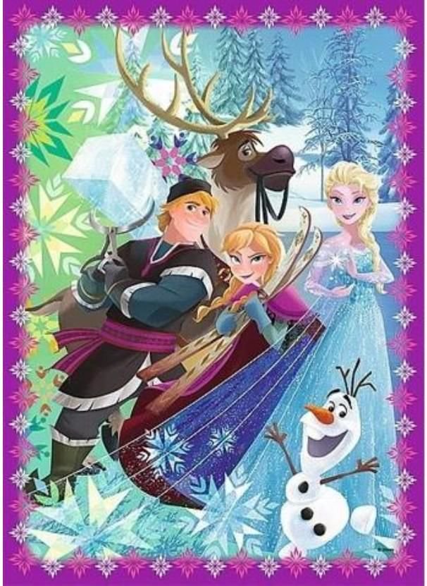 Пазл Trefl Frozen 4-в-1 Зимнее безумие купить,NaN