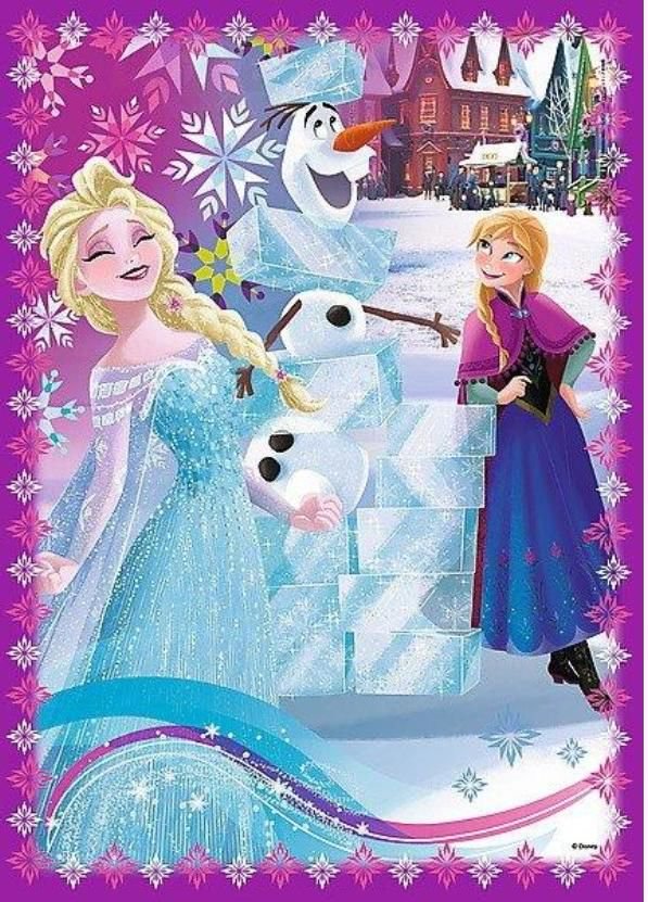 Пазл Trefl Frozen 4-в-1 Зимнее безумие купить,NaN