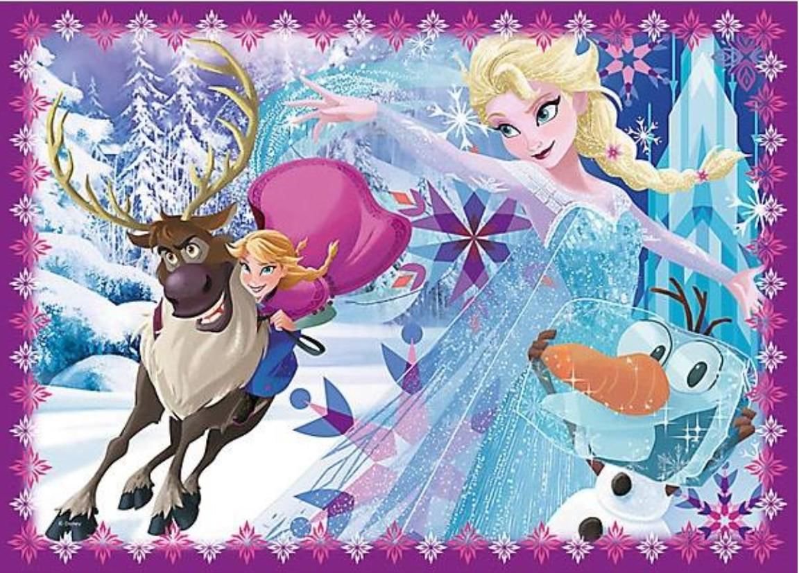 Пазл Trefl Frozen 4-в-1 Зимнее безумие купить,NaN