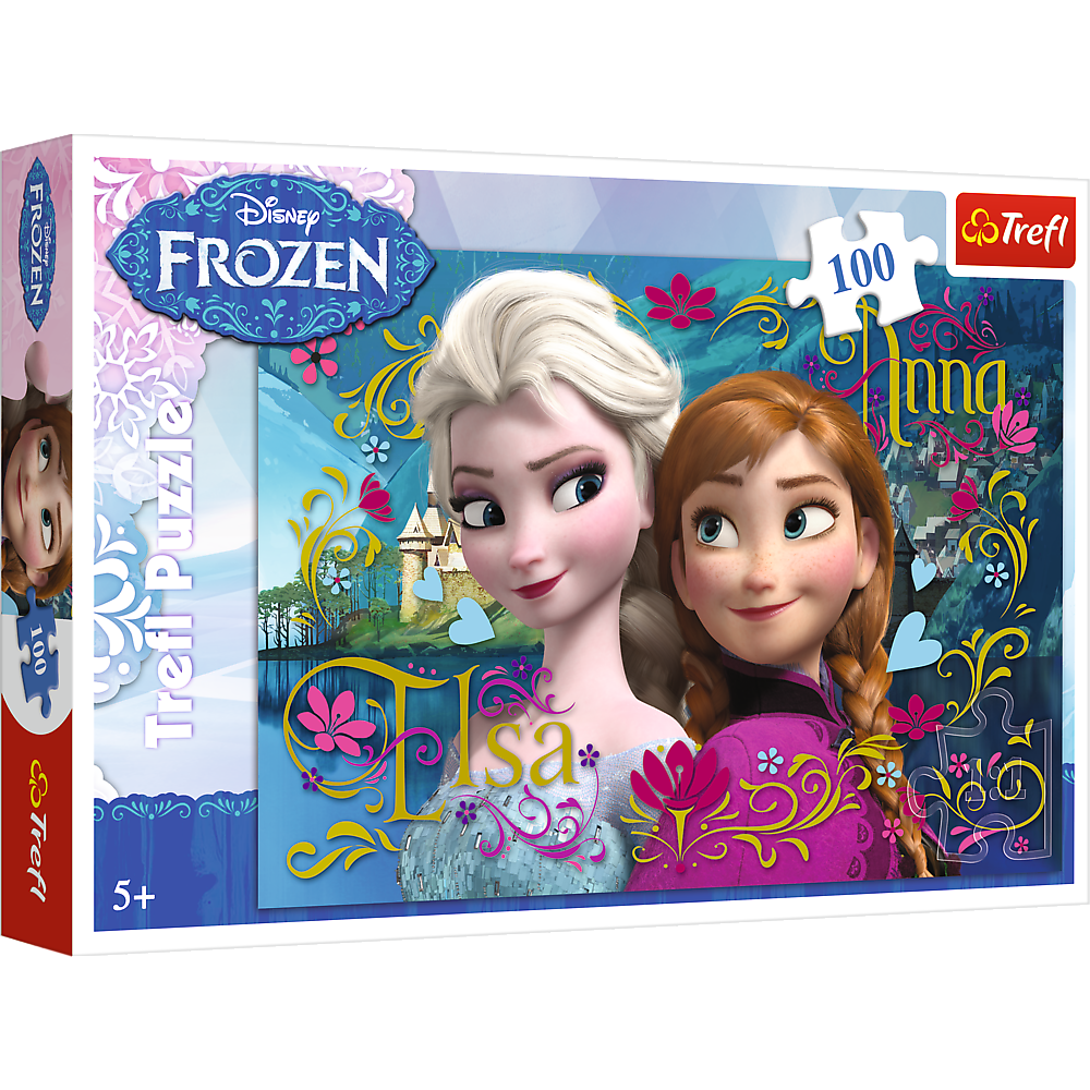 Пазл Trefl Frozen Анна и Эльза 100 деталей купить,NaN