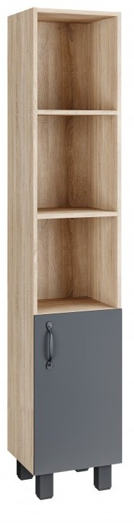 Шкаф-пенал Grossman Флай-30 30x32x160см коричневый/графит купить,NaN