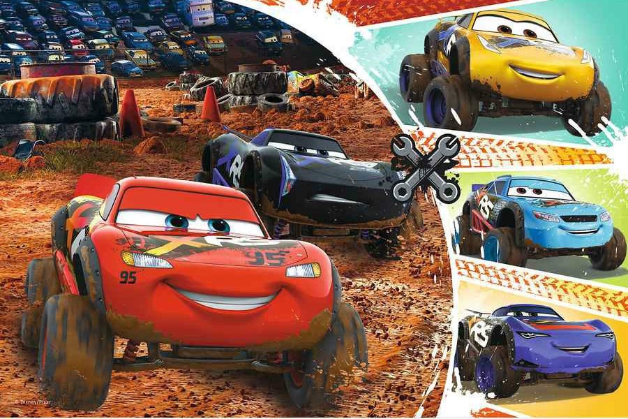 Пазл Trefl Cars Молния Маккуин с друзьями 60 деталей купить,NaN