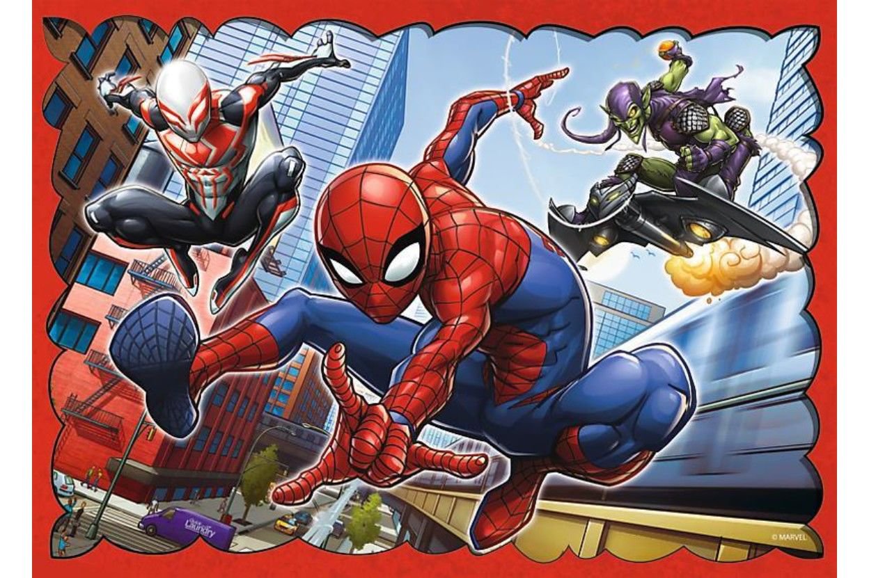 Пазл Trefl Spiderman 4-в-1 В сети Человека -паука купить,NaN