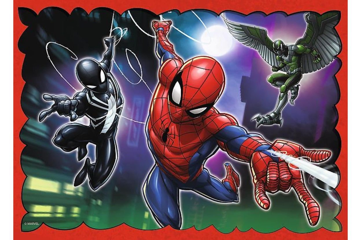 Пазл Trefl Spiderman 4-в-1 В сети Человека -паука купить,NaN