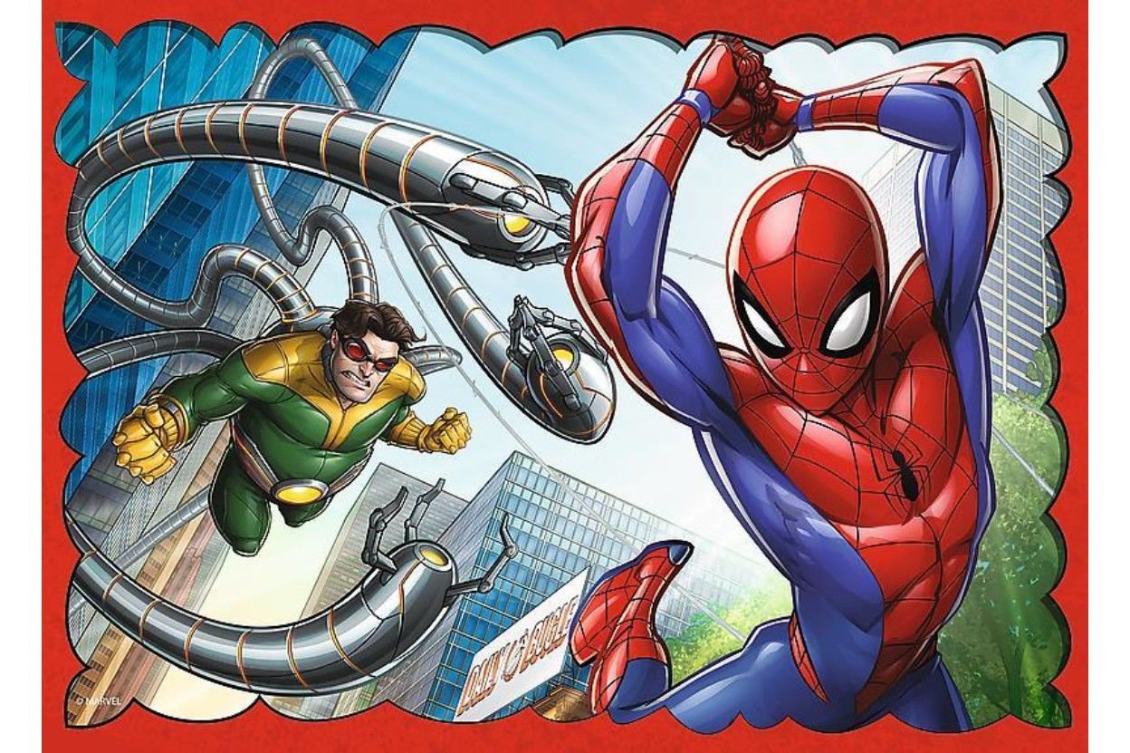 Пазл Trefl Spiderman 4-в-1 В сети Человека -паука купить,NaN