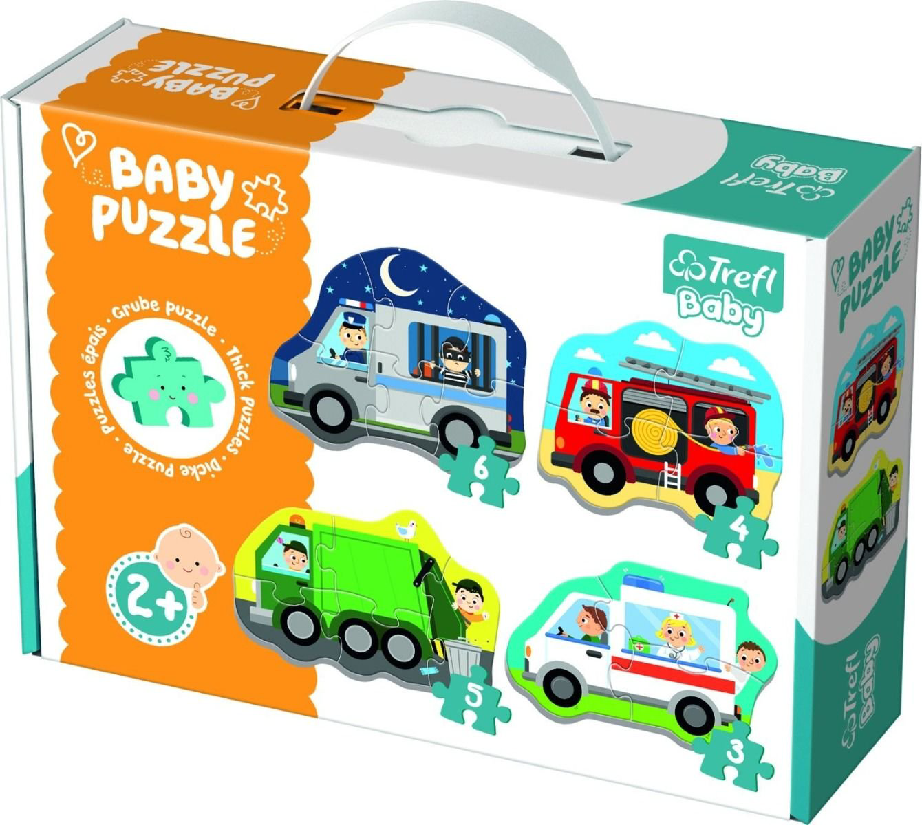 Пазл Trefl Baby Classic 4-в-1 Транспорт и профессии купить,NaN