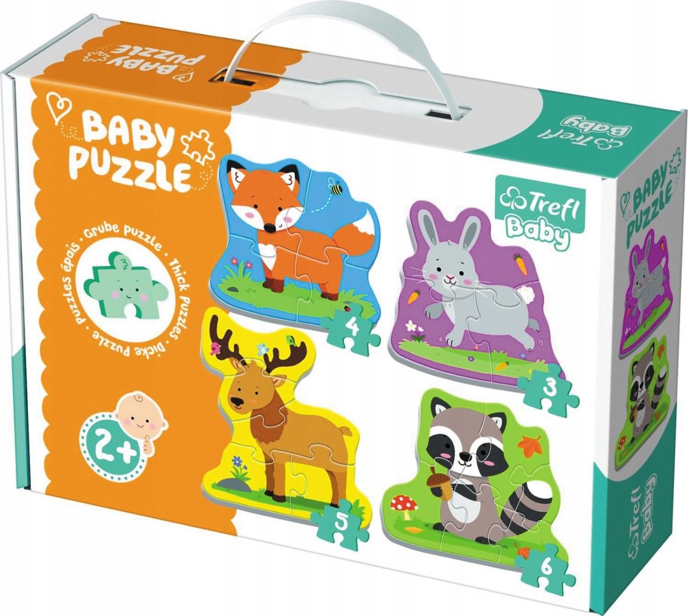 Пазл Trefl Baby Classic 4-в-1 Лесные животные купить,NaN