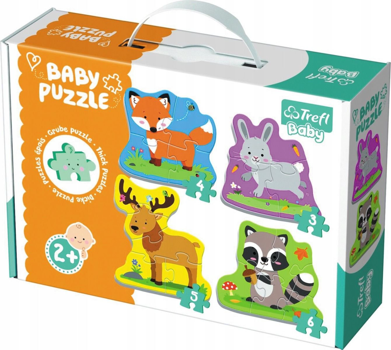Пазл Trefl Baby Classic 4-в-1 Лесные животные купить,NaN