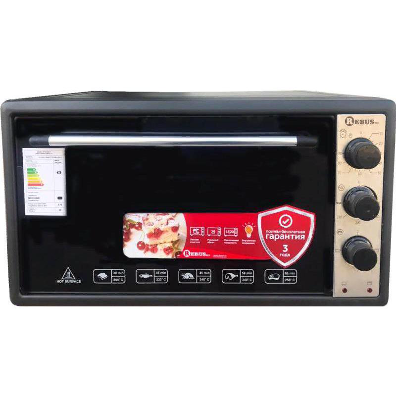 Мини печь Rebus PRO-3645 36L черная