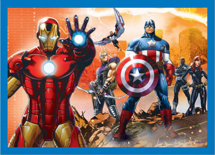 Пазл Trefl The Avengers 4-в-1 Бесстрашные Мстители купить,NaN