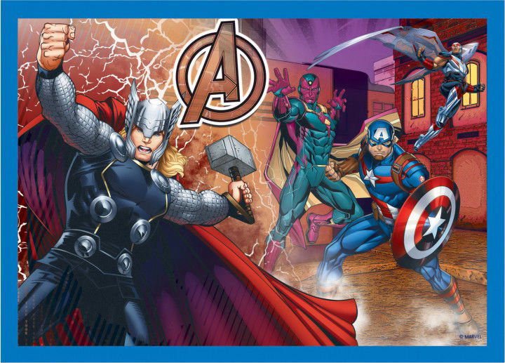 Пазл Trefl The Avengers 4-в-1 Бесстрашные Мстители купить,NaN