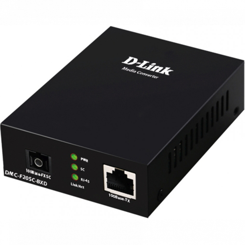 Медиаконвертер D-Link DMC-F20SC-BXD/B1A черный