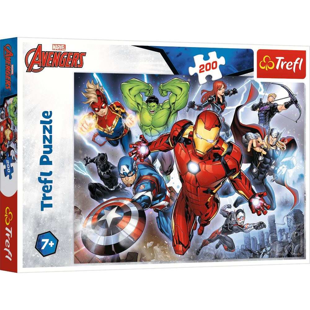 Пазл Trefl The Avengers Могучие Мстители 200 деталей купить,NaN