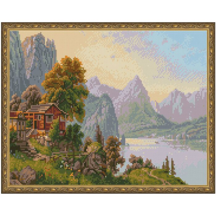Алмазная мозаика И.Прищепа Уютный уголок с нанесенной рамкой 40х50см 31 цвет купить,NaN