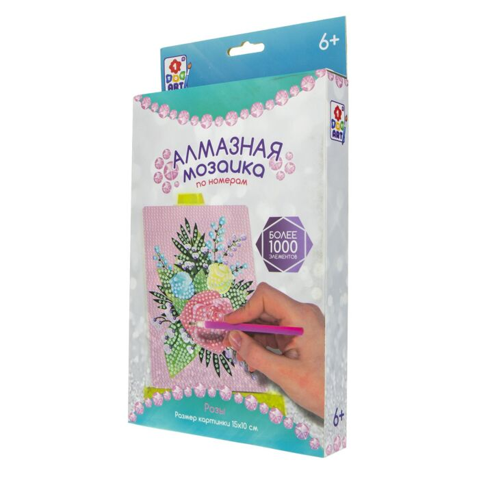 Алмазная мозаика 1Toy Art Набор Розы 15х10см купить,NaN