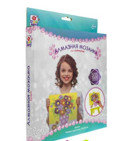 Алмазная мозаика 1Toy Art Набор Букет 15х10см купить,NaN