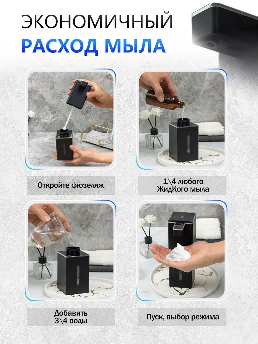 Диспенсер для жидкого мыла NABA P7 черный