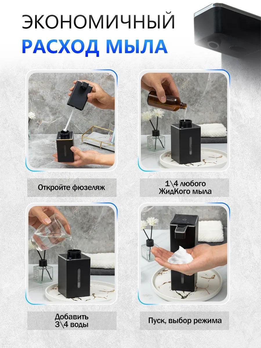 Диспенсер для жидкого мыла NABA P7 черный купить,NaN