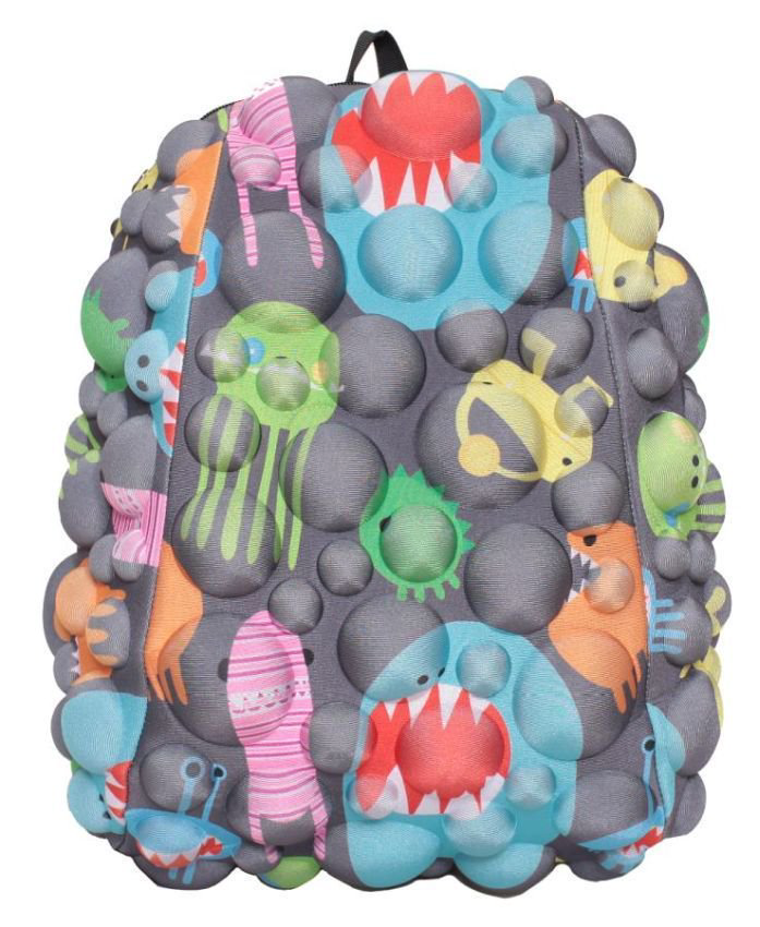 Рюкзак MadPax Bubble Half Monsters on Grrray 36х30х15 см серый купить,NaN