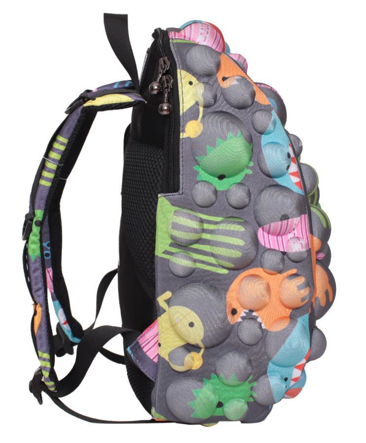 Рюкзак MadPax Bubble Half Monsters on Grrray 36х30х15 см серый купить,NaN