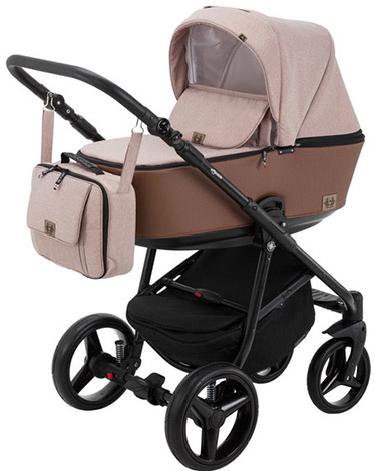 Коляска 2в1 Adamex Reggio Y61 Light pink/Brown купить,NaN