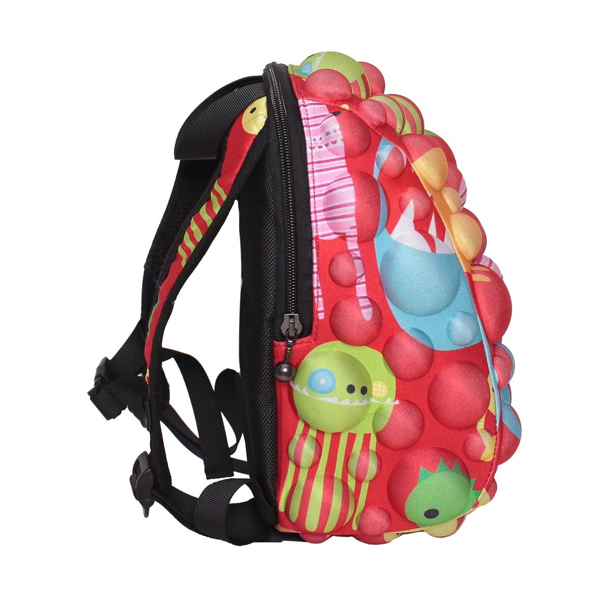 Рюкзак MadPax Bubble Pint Monsters Under the Red 28х21х15 см красный купить,NaN