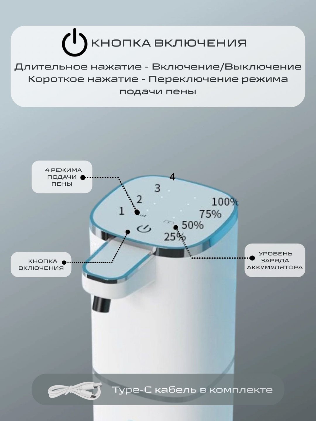 Дозатор для жидкого мыла NABA P20 белый