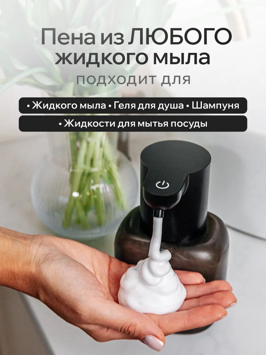 Дозатор для жидкого мыла NABA P6 черный купить,NaN
