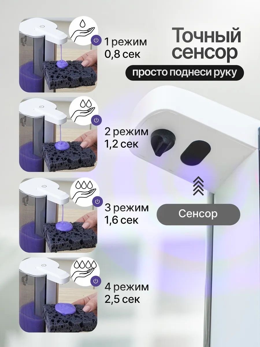 Дозатор для жидкого мыла NABA P13 белый