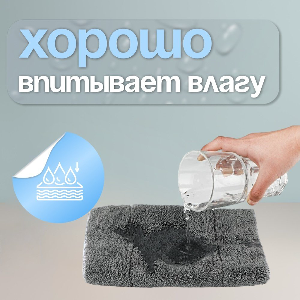 Тряпка clean line 360 1 шт, хлопок, микрофибра купить,NaN