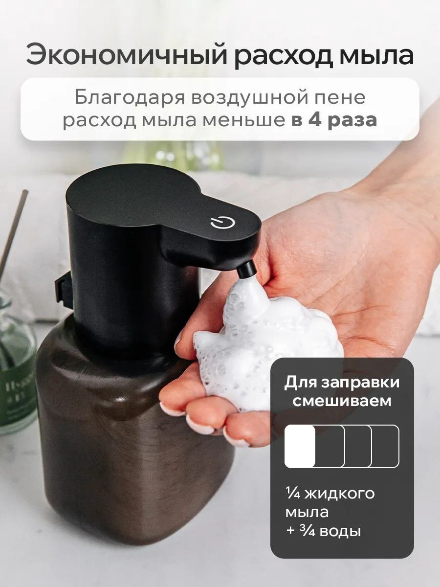 Дозатор для жидкого мыла NABA P6 черный купить,NaN