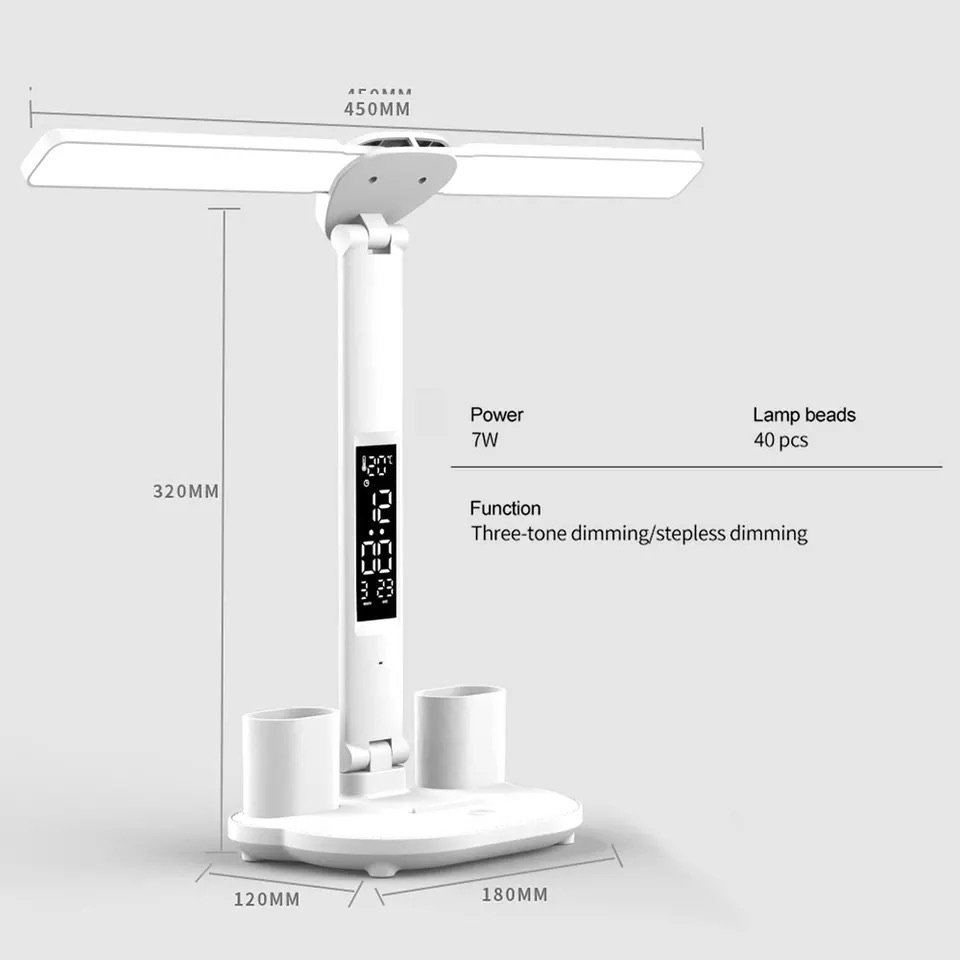 Настольная лампа 107446501 LED, 7 Вт, пластик купить,NaN