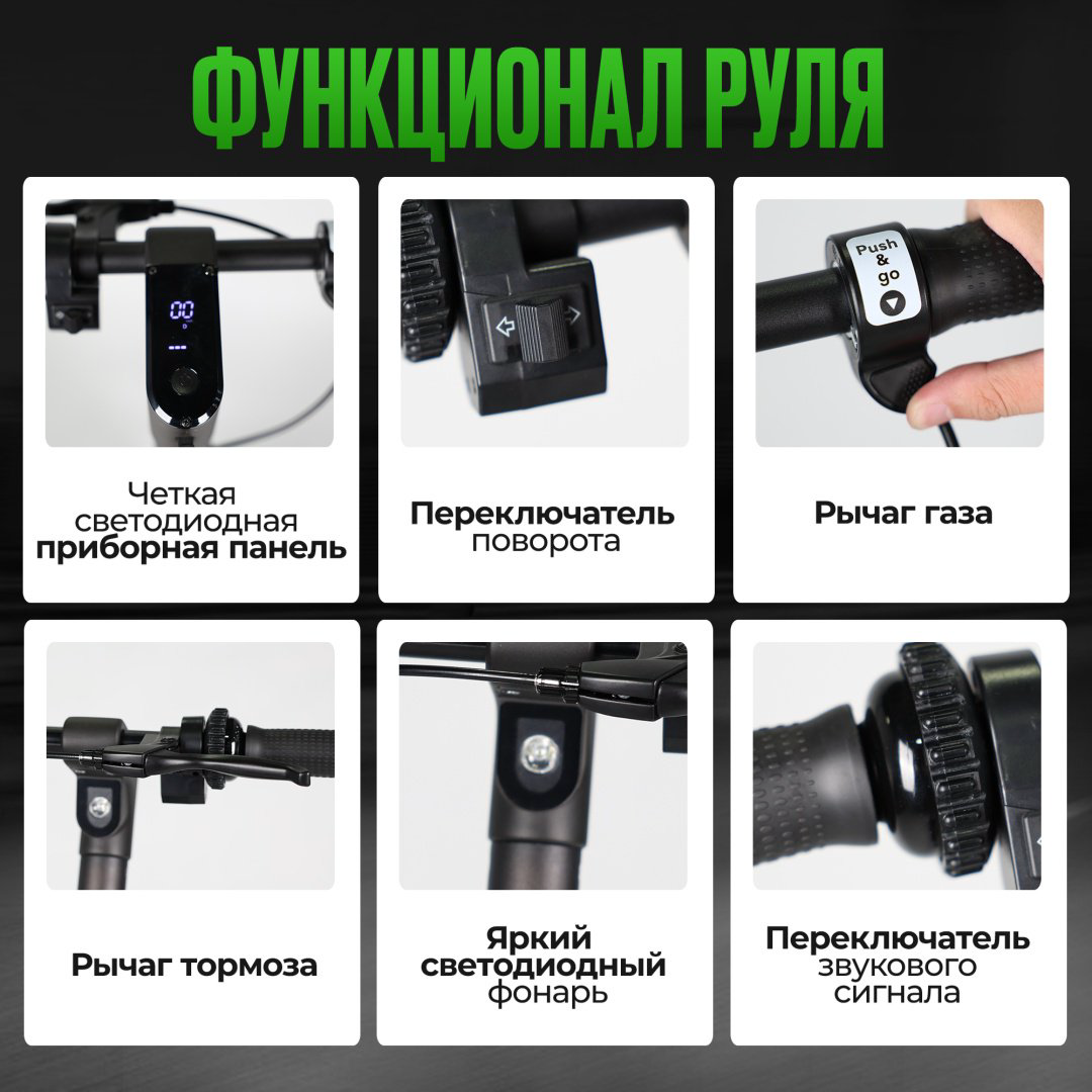 Электросамокат Modernico GS 1 черный купить,NaN